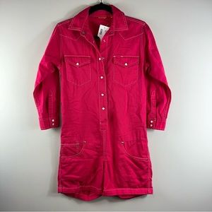Denimist Cowgirl Romper in Pink Size XS